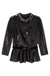 Шелковый топ с пайетками Arapkhanovi