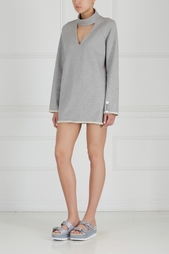 Однотонное платье Choker F-Sweatshirt Dress Zddz