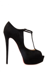 Черные Замшевые туфли Altapoppins 150 Christian Louboutin