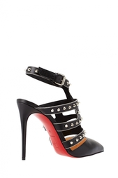 Черные Кожаные туфли Tchicaboum 100 Christian Louboutin