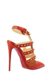 Красные Кожаные туфли Tchicaboum 120 Christian Louboutin