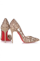 Кожаные туфли St Honore 100 Calf/Resille Christian Louboutin