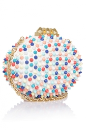 Кожаная сумка Mina Clutch Christian Louboutin