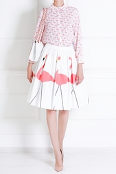 Хлопковая юбка Alice + Olivia