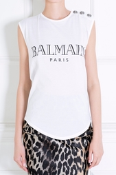 Хлопковый топ Balmain