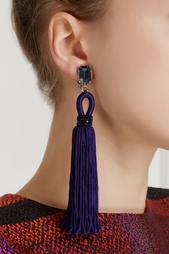 Серьги с кристаллами Oscar de la Renta