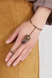 Браслет из латуни и дерева Valentino