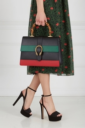 Кожная сумка Dionysus leather top handle bag Gucci