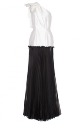 Вечернее платье черного и белого цвета Lublu Kira Plastinina