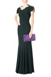 Платье в пол с асимметричным вырезом Roland Mouret