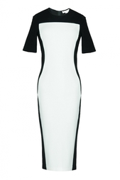 Приталенное черно-белое платье Stella Mc Cartney
