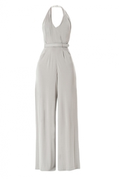 Серый комбинезон из вискозы Halston Heritage