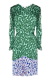 Платье-халат с контрастной вставкой Diane von Furstenberg