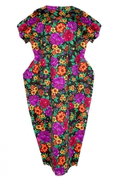 Платье с ярким цветочным принтом Comme des Garcons