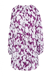 Легкое платье из полиэстера с поясом Diane von Furstenberg