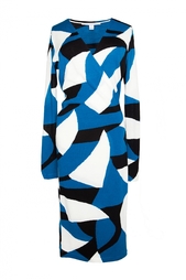 Платье из шерсти с добавлением вискозы Diane von Furstenberg