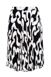 Плиссированная юбка с принтом Diane von Furstenberg