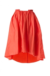 Красная юбка с асимметричным подолом Carven