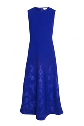 Темно-синее платье с принтом без рукавов Stella Mc Cartney