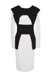Платье-футляр с геометрической вставкой Roland Mouret