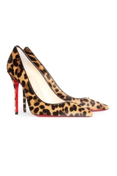 Туфли Decollete 554 100 Pony Leopard Luxor Christian Louboutin