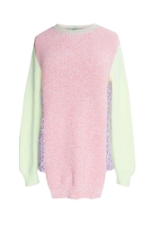 Разноцветный пуловер с асимметричным низом Stella Mc Cartney