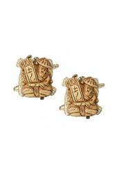 Клипсы с китайскими фигурками (50-е гг.) Selro
