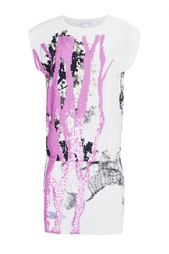 Платье-мини с принтом и узором из пайеток Tara Diane von Furstenberg