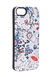 Чехол для iPhone 5 Doodle Love Navy Diane von Furstenberg