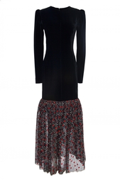 Винтажное платье с кружевным подолом (80-е гг.) Givenchy Vintage