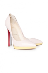 Лодочки на высоком каблуке Pigalle Plato 140 Patent Calf Christian Louboutin