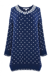 Шелковое платье Fariba Hot Fix Pearls Diane von Furstenberg