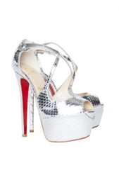 Кожаные босоножки Exagona 160 Ayers Laminato Christian Louboutin