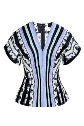 Топ с короткими рукавами и V-образным вырезом Peter Pilotto
