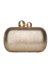 Кожаный клатч Sphere Metallic Tweed Diane von Furstenberg