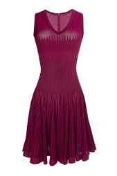 Платье из вискозы и шелка Azzedine Alaïa