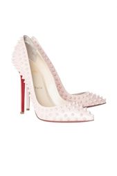 Кожаные лодочки Pigalle Spikes 120 Patent Christian Louboutin