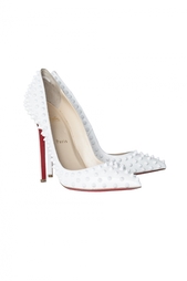 Кожаные туфли Pigalle Spikes 120 Patent Christian Louboutin