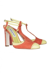 Замшевые туфли Galera Manolo Blahnik