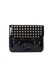 Кожаный кошелек Jessie Patent/Calf Paris/Spikes Christian Louboutin