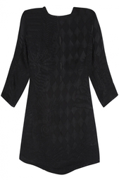 Платье из вискозы и шелка Balmain
