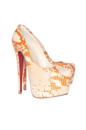 Туфли из кожи питона Daffodile 160 Python Fresh Christian Louboutin