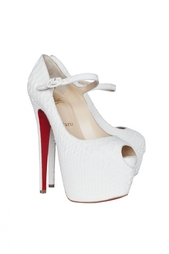 Туфли из кожи питона Lady Highness 160 Python Mat Christian Louboutin