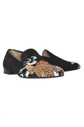 Кожаные туфли Henri Flat Patent/GG Christian Louboutin