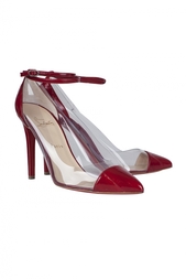 Кожаные туфли Un Bout 100 Eel/Pvc Christian Louboutin