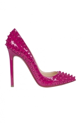 Кожаные туфли Pigalle Spikes 120 Patent Christian Louboutin