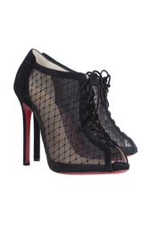 Ботильоны Prodige 120 Veau Velours/Resille Brode Christian Louboutin