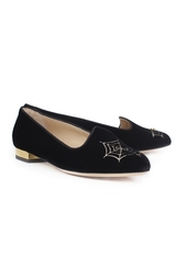 Кожаные слиперы Charlotte Olympia
