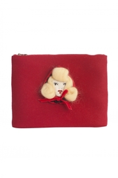 Клатч из войлока Charlotte Olympia