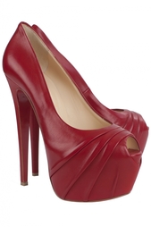 Красные Кожаные туфли Drapesse 160 Nappa Christian Louboutin